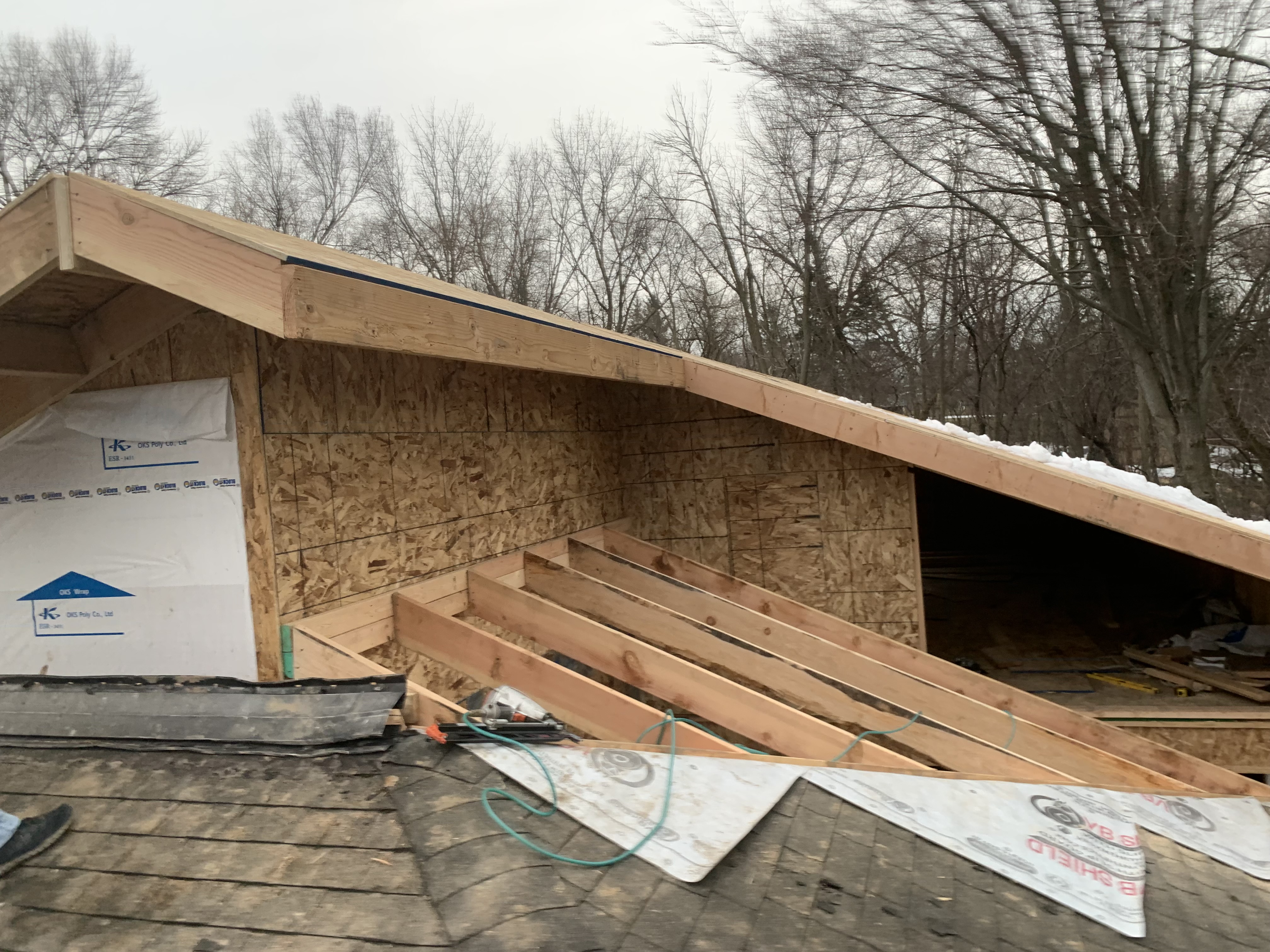 Dormer addition framing Milwaukee