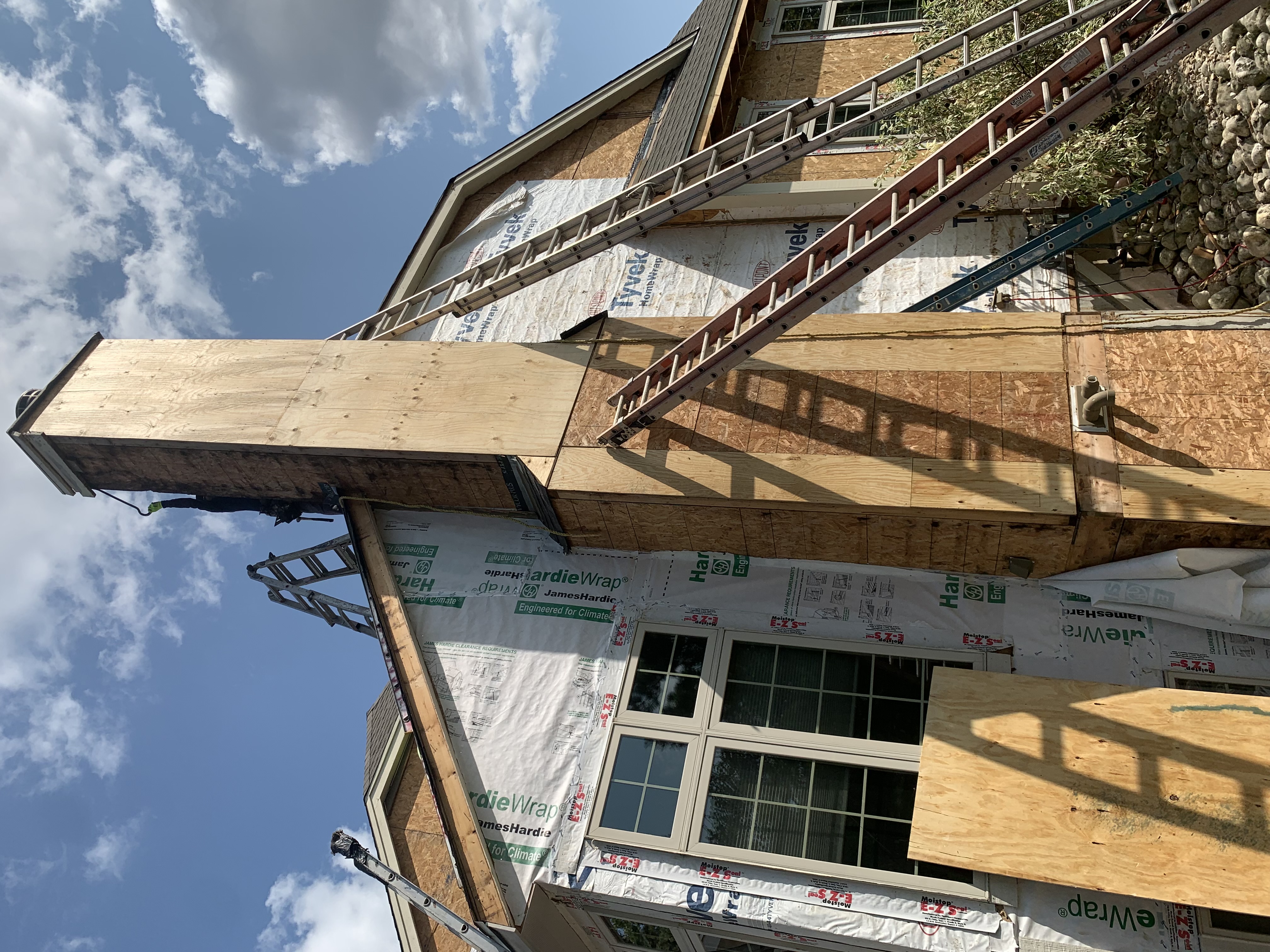 Siding prep and installation process